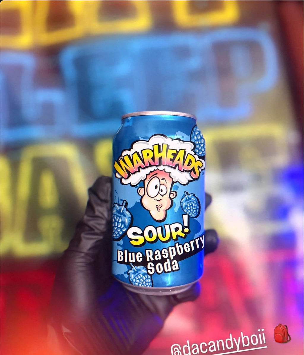 Warheads Sour! Can Blue Raspberry Lemonade