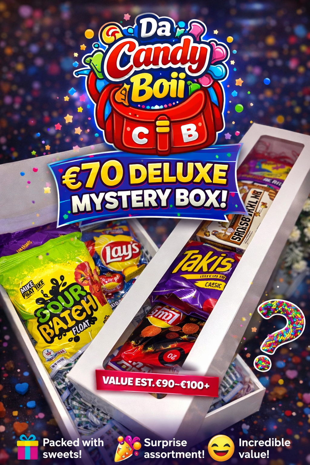 €70 Deluxe Mystery Box – The Ultimate Sweet Upgrade