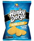 Tayto Hunky Dorys Crinkle Cut Salt & Malt Vinegar Flavour Potato Crisps 130g